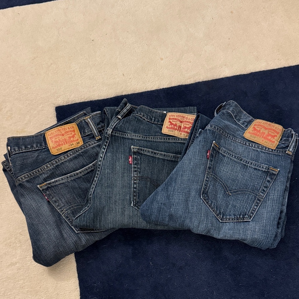 Levi’s 559- 34X34 3 pairs for price of 1